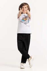 Toddler Boy White T-Shirt 231-513-022